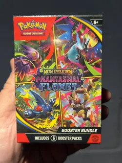 Pokemon TCG: Mega Evolution Phantasmal Flames Booster Bundle (6 Packs) SEALED - Image 1