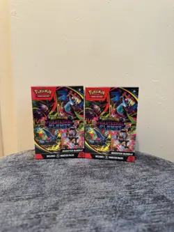 2 x Pokemon TCG Mega Evolution Phantasmal Flames Booster Bundle (6 Packs) SEALED - Image 1