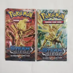Pokemon XY Steam Siege English Booster Trading Card Game 4 Pack Lot Art Set - Image 2