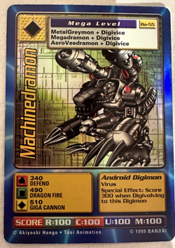 Machinedramon - Digimon TCG - Card BO-55 Foil -1999 Bandai - Image 1