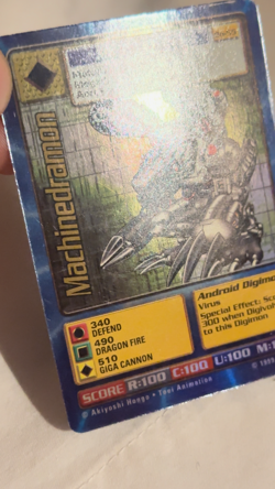 Machinedramon - Digimon TCG - Card BO-55 Foil -1999 Bandai - Image 2