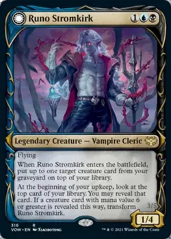Runo Stromkirk / Krothuss, Lord of the Deep (Showcase 316) -Foil Light Play MTG - Image 1