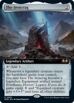 The Irencrag (Extended Art) -Foil Near Mint MTG Wilds of Eldraine - Image 1