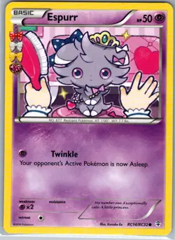 Espurr RC14/RC32 Non Holo Generations: Radiant Collection - Pokemon Card - NM - Image 1