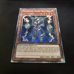 Thunder King Rai-Oh RA03-EN206 Platinum Rare Yugioh Card 1st Edition Mint - Image 1