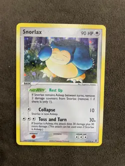 Snorlax 15/112 FireRed & LeafGreen Holo 2004 Pokemon TCG LP - Image 1