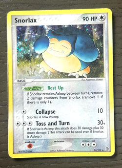 2004 Pokemon TCG Snorlax 15/112 Fire Red Leaf Green Holo - Image 2