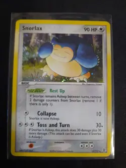 2004 Pokemon TCG Snorlax 15/112 Fire Red Leaf Green Holo - Image 1