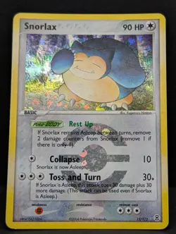 Snorlax 15/112 FireRed & LeafGreen Reverse Holo Ultra Rare Pokemon TCG LP+ - Image 3