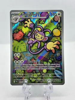 Ambipom - 107/094 Phantasmal Flames Illustration Rare Pokemon - NM/MINT - Image 1