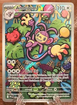 Ambipom 107/094 - Phantasmal Flames - Illustration Rare - NM - Pokemon TCG (EN) - Image 4