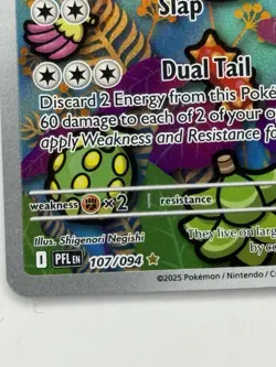 Pokemon TCG Ambipom Full Art 107/094 Phantasmal Flames Mega Evolution Ultra Rare - Image 3