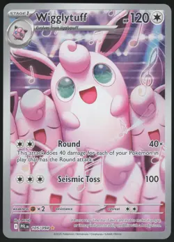 Wigglytuff 105/094 - Illustration Rare - Phantasmal Flames - Pokemon TCG - NM - Image 1