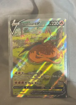 Pokemon TCG Charizard v SWSH260 Sword & Shield Promo Card Near Mint Condition - Image 1