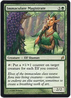 IMMACULATE MAGISTRATE X1 MAGIC Mtg LORWYN NEAR MINT (NM) 2007 - Image 1
