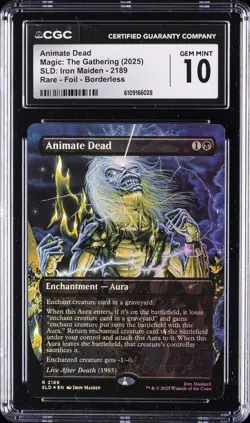 2025 MAGIC: THE GATHERING SLD: IRON MAIDEN ANIMATE DEAD CGC 10 GEM MINT - Image 1