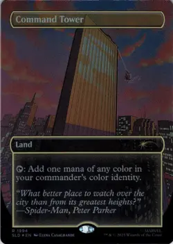 MTG Command Tower (Rainbow) (1994) | NM Foil | Secret Lair Spider-Man {SLD} - Image 2