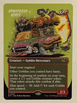 Howlsquad Heavy Borderless - Aetherdrift MTG Magic the Gathering - Image 1