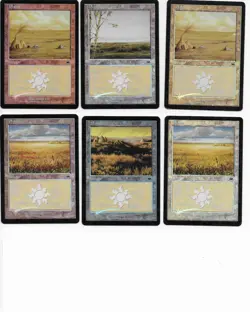 MTG Basic Land Foil Onslaught Lot x16 (Check Pics) (Light Crimp) - Image 3