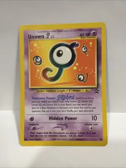Pokemon TCG Unown J #38 Black Star Promo Card - Image 1