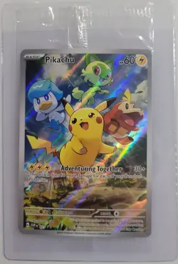 Pikachu 027 Sv: Pokemon Scarlet & Violet Promo Card Holo (Sealed) - Image 1
