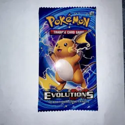 Pokemon TCG XY Evolutions Booster Pack - Factory Sealed - Raichu Artwork 2016 - Image 1