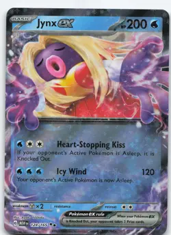 Jynx ex - 124/165 Double Rare Holo SV: Scarlet & Violet 151 NM Pokemon - Image 1