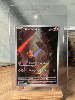 Pokemon TCG Charmander 168 and Charmeleon 169 Illustration Full Art 151 NM Set - Image 2