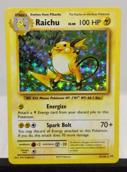 Pokemon Raichu XY Evolutions 36/108 Holo Rare NM - FREE TRACKED SHIPPING - Image 1