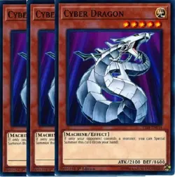 Yugioh - Cyber Dragon x 3 - 1st Edition LP - Plus Free Holographic Card - Image 1