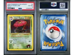 2000 Pokemon Gym Heroes Holo Erika's Vileplume #5/132 PSA 6 Fresh Certification! - Image 3