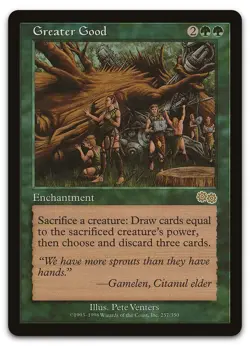 Greater Good #257 (NM) Urza's Saga USG Magic MTG - Image 1