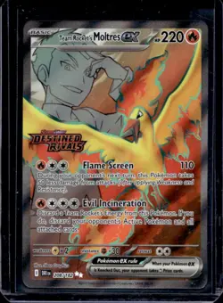 2025 Pokemon SV Destined Rivals DRI EN Team Rocket's Moltres ex #208/182 - Image 1