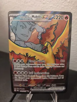 Pokemon TCG Team Rockets Moltres EX Destined Rivals 208/182 NearMint Condition - Image 1
