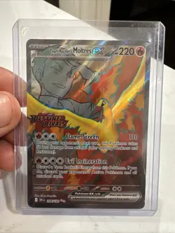 Pokemon TCG Team Rockets Moltres EX Destined Rivals 208/182 NearMint Condition - Image 1