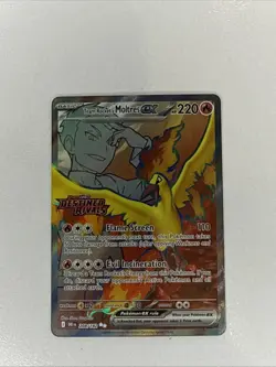 Pokemon TCG Team Rockets Moltres EX Destined Rivals 208/182 NearMint Condition - Image 1