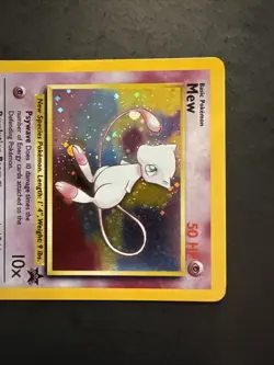 Mew Promo 9 WoTC Black Star Promo Holo Rare Swirl Pokemon - Image 4