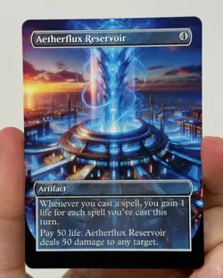 Aetherflux Reservoir Proxy Card with Custom designed art - Image 1