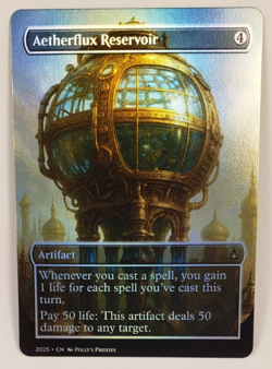 Aetherflux Reservoir FOIL Proxy Playtest Card with Custom Fantasy Art - Image 3