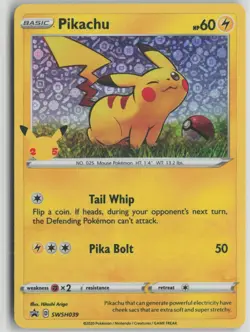 Pikachu - (General Mills) SWSH039 Promo Miscellaneous Cards & Products NM Holo - Image 1