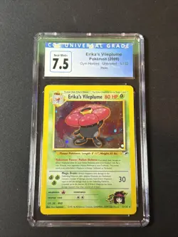 2000 Pokemon Gym Heroes Unlimited Erika's Vileplume Holo 5/132 CGC 7.5 - Image 1