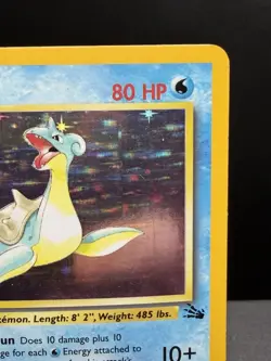Pokemon TCG WOTC Fossil Lapras 10/62 Holo Rare Unlimited LP/NM! - Image 3