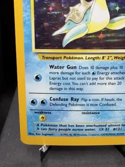Pokemon TCG WOTC Fossil Lapras 10/62 Holo Rare Unlimited LP/NM! - Image 5