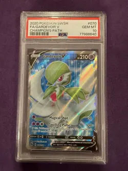 Pokemon TCG Gardevoir v Champions Path Ultra Rare Card 070/073 PSA 10 - Image 1