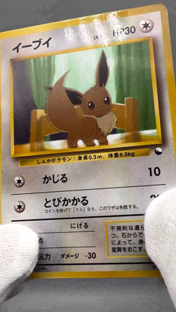Eevee Lv.5 No.133 Old Back Glossy Vending Series 1998 Japanese Pokemon Card - Image 2