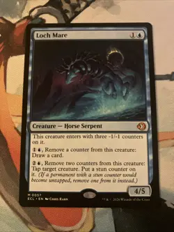 1 x MTG Magic The Gathering Lorwyn Eclipsed Loch Mare mythic NM - Image 1