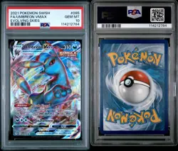 PSA 10 Pokemon TCG 2021 SWSH Evolving Skies #095 Fa/Umbreon Vmax GEM MT - Image 1