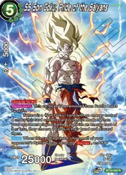 Dragon Ball Super Card Game Ss Son Goku Pride Of The Saipan’s Bt10 065 Sr - Image 1