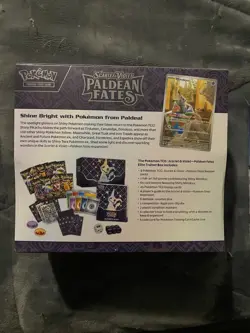 Pokemon TCG Scarlet & Violet Paldean Fates ETB Elite Trainer Box NEW Sealed - Image 2