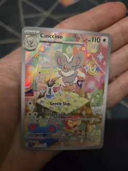 Pokemon TCG Cinccino 183/162 Temporal Forces Illustration Rare NM+ - Image 2